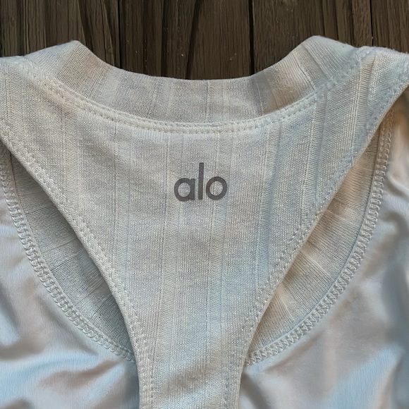 Alo Ethereal Crop Tank - White - Picture 5 of 5